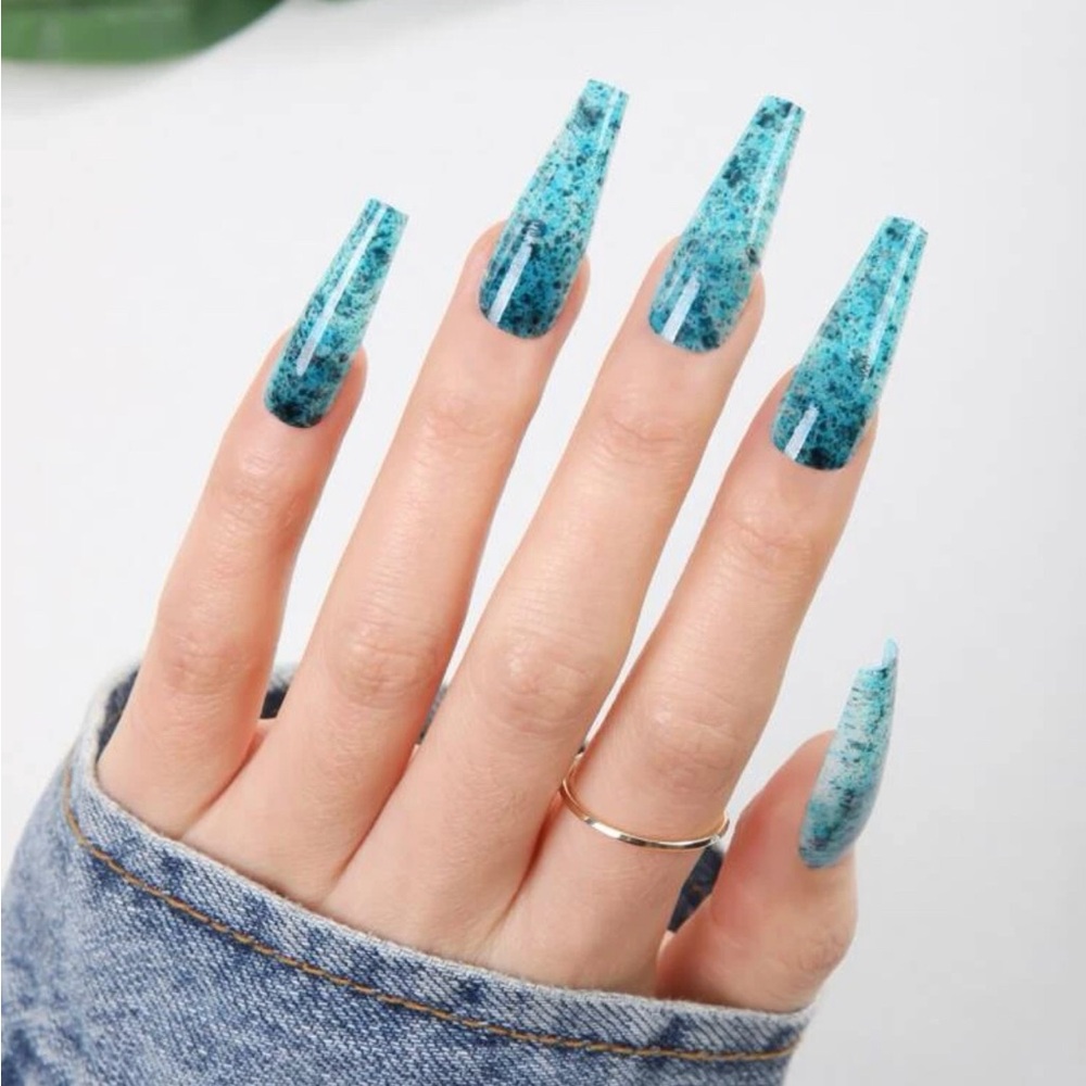 Coffin/Ballerina Shaped Press-On Nails